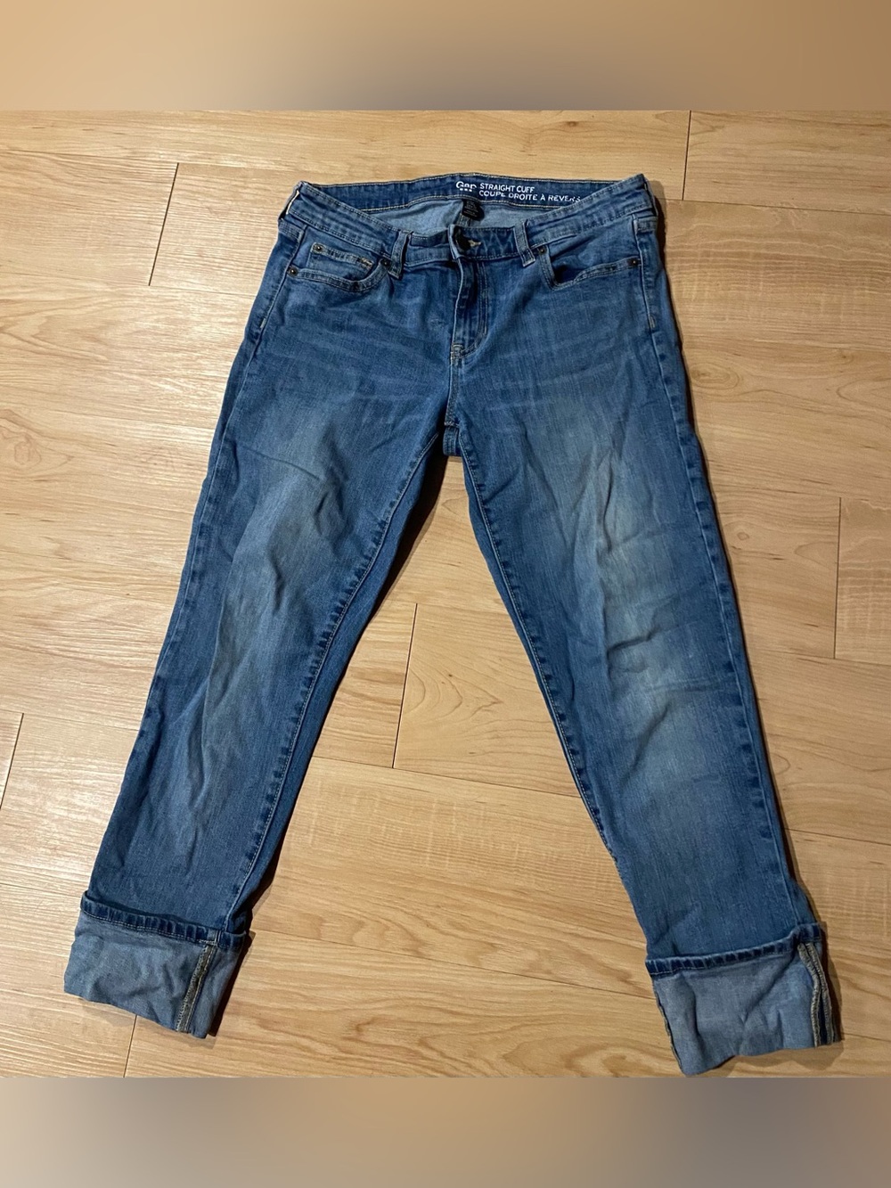 Wrangler Women's Medium Blue Boyfriend Capris